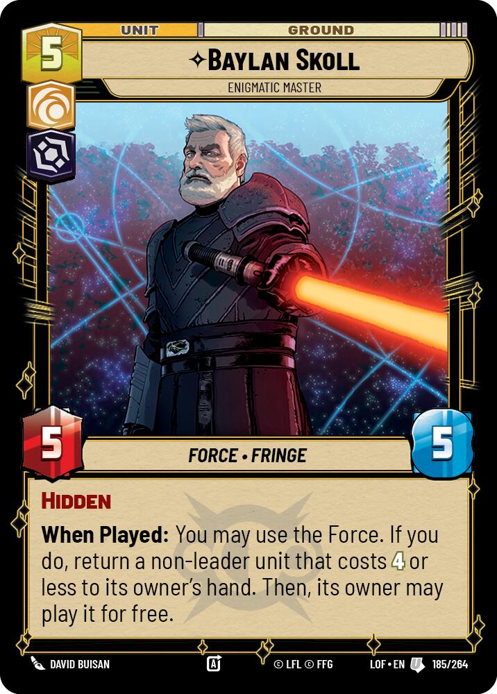 Baylan Skoll - Enigmatic Master (185/264) (185/264) [Legends of the Force] | Deep Dive Games St. Marys