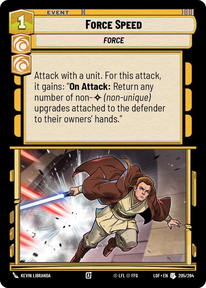 Force Speed (205/264) (205/264) [Legends of the Force] | Deep Dive Games St. Marys