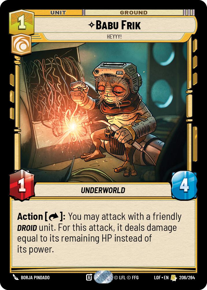 Babu Frik - Heyyy! (206/264) (206/264) [Legends of the Force] | Deep Dive Games St. Marys