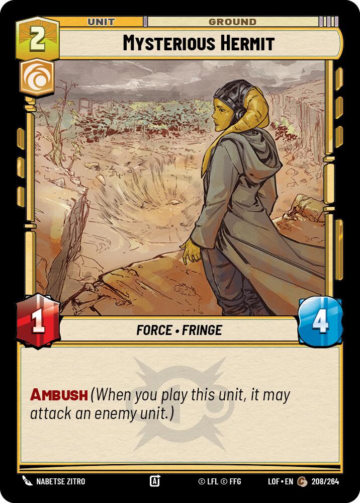 Mysterious Hermit (208/264) (208/264) [Legends of the Force] | Deep Dive Games St. Marys
