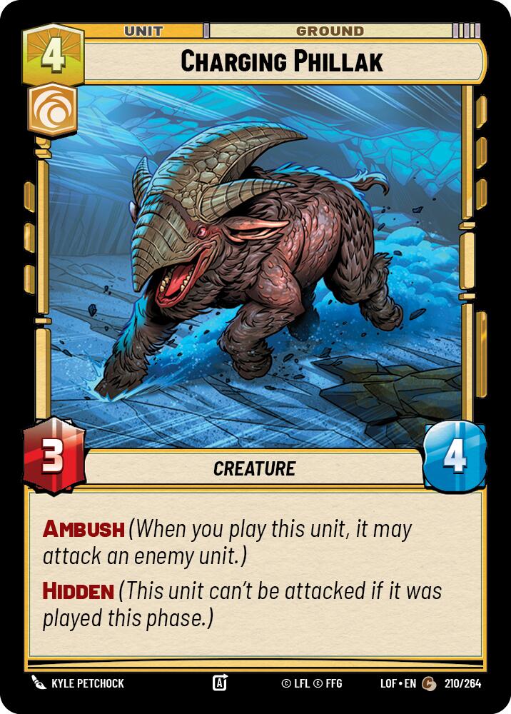 Charging Phillak (210/264) (210/264) [Legends of the Force] | Deep Dive Games St. Marys