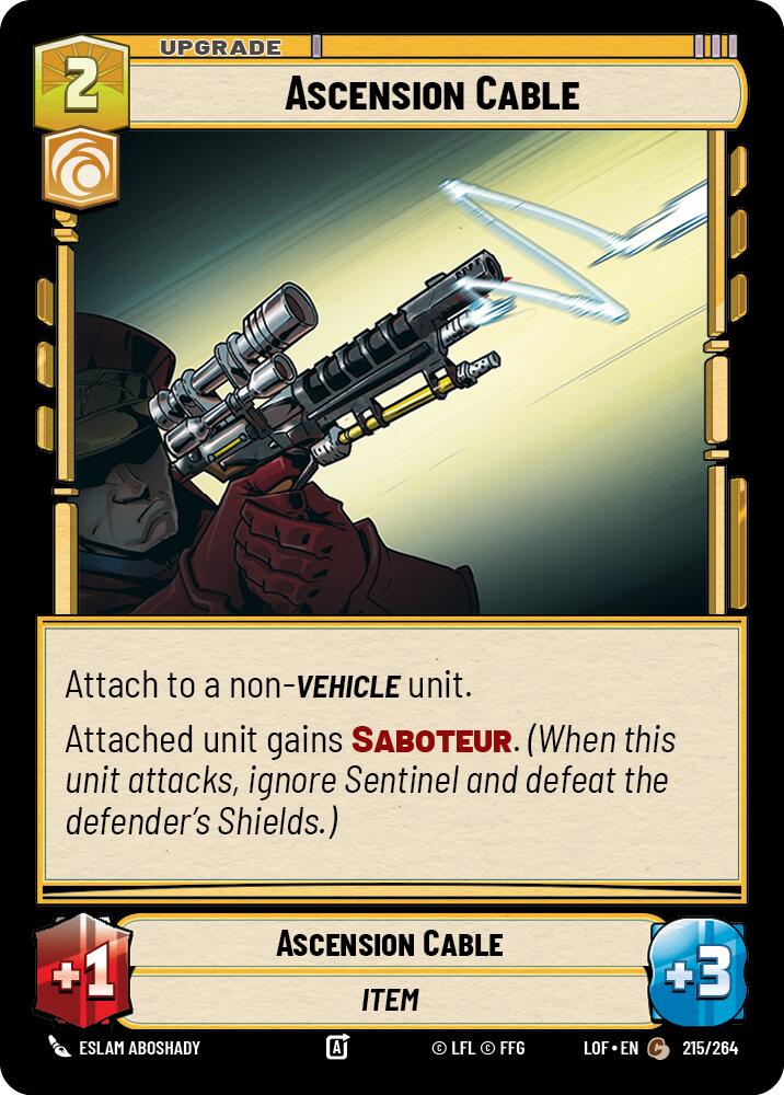 Ascension Cable (215/264) (215/264) [Legends of the Force] | Deep Dive Games St. Marys