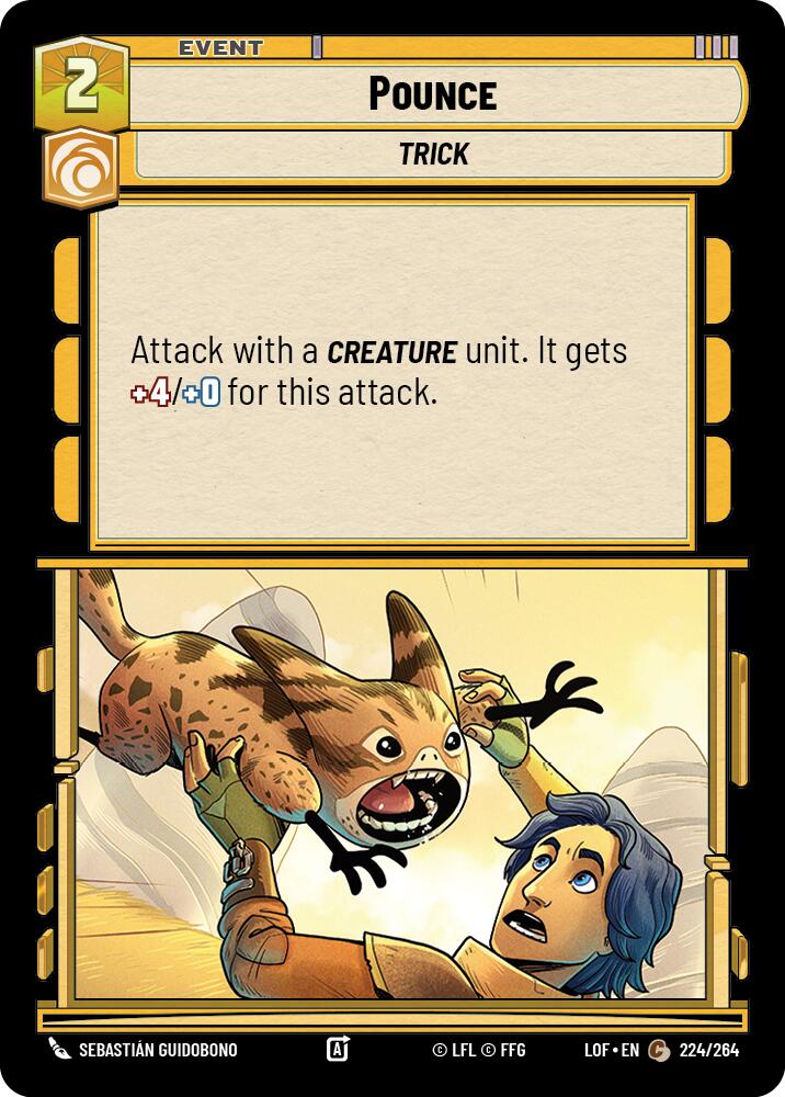 Pounce (224/264) (224/264) [Legends of the Force] | Deep Dive Games St. Marys