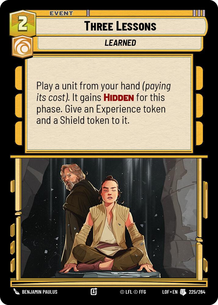 Three Lessons (225/264) (225/264) [Legends of the Force] | Deep Dive Games St. Marys