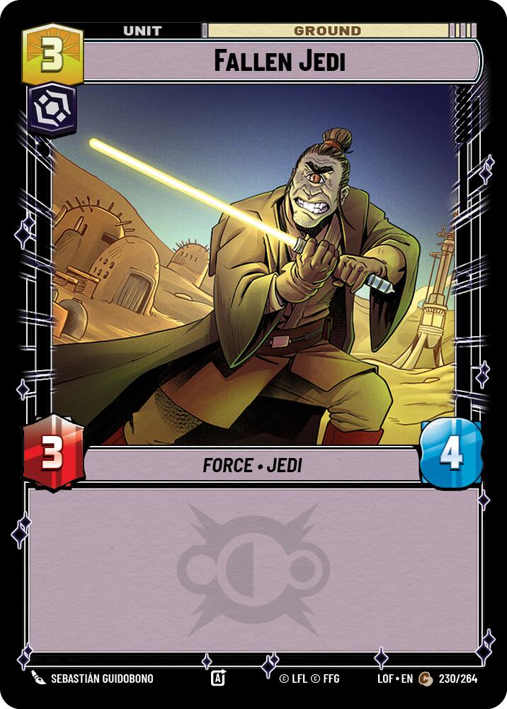 Fallen Jedi (230/264) (230/264) [Legends of the Force] | Deep Dive Games St. Marys