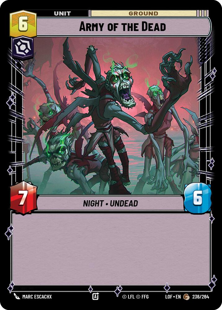 Army of the Dead (236/264) (236/264) [Legends of the Force] | Deep Dive Games St. Marys