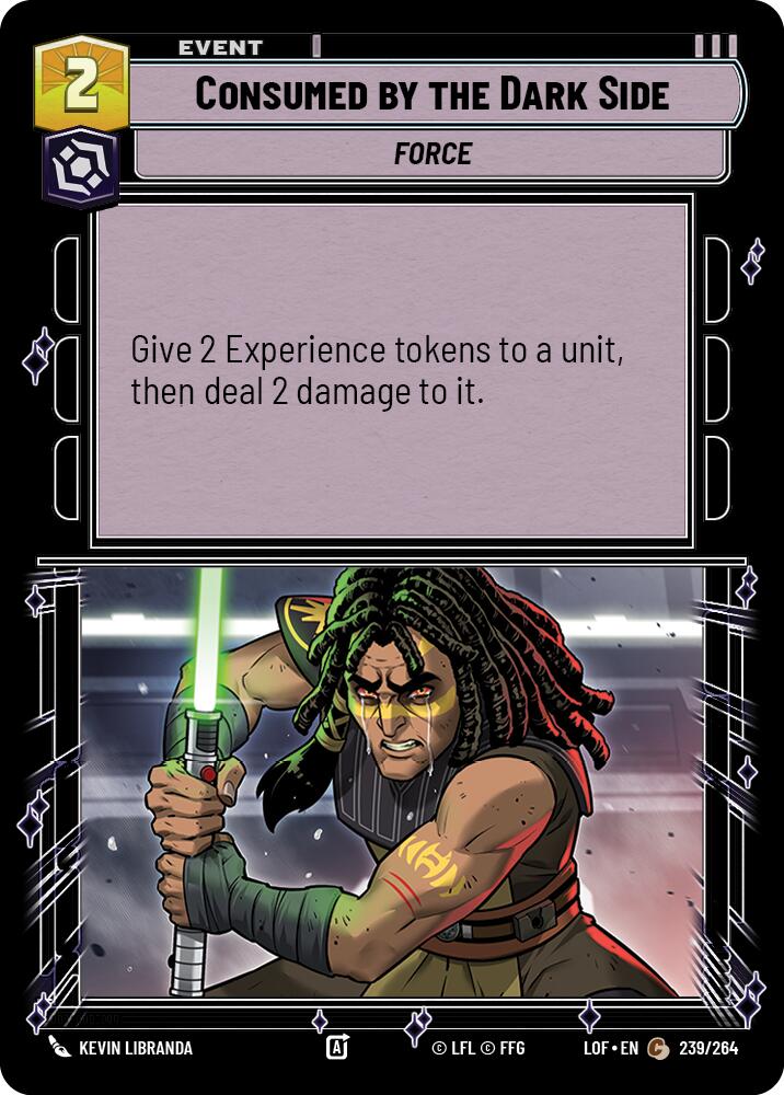 Consumed by the Dark Side (239/264) (239/264) [Legends of the Force] | Deep Dive Games St. Marys