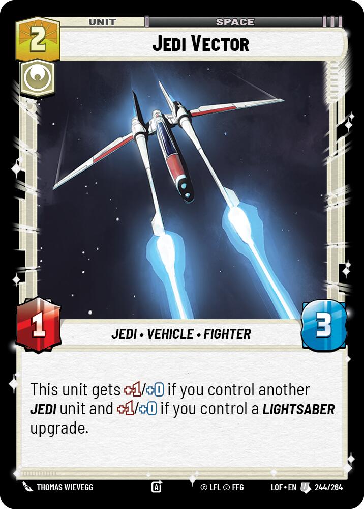 Jedi Vector (244/264) (244/264) [Legends of the Force] | Deep Dive Games St. Marys