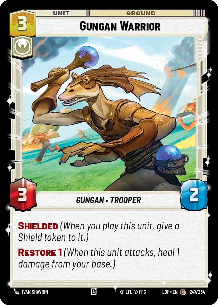 Gungan Warrior (247/264) (247/264) [Legends of the Force] | Deep Dive Games St. Marys