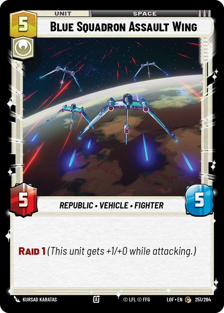 Blue Squadron Assault Wing (251/264) (251/264) [Legends of the Force] | Deep Dive Games St. Marys