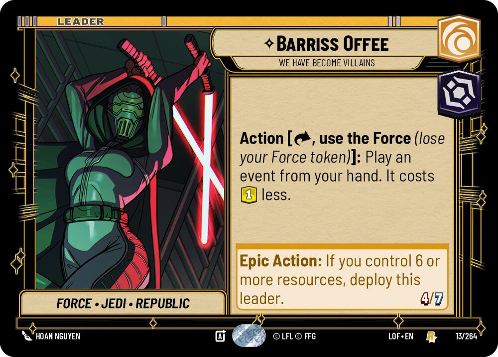 Barriss Offee - We Have Become Villains (013/264) (013/264) [Legends of the Force] | Deep Dive Games St. Marys