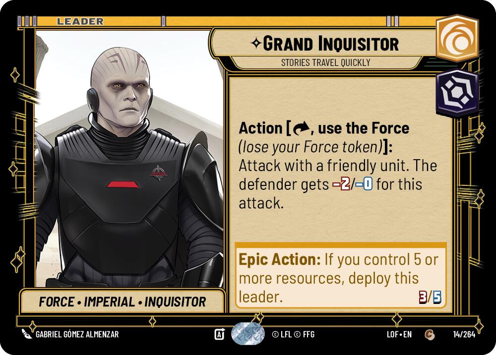Grand Inquisitor - Stories Travel Quickly (014/264) (014/264) [Legends of the Force] | Deep Dive Games St. Marys