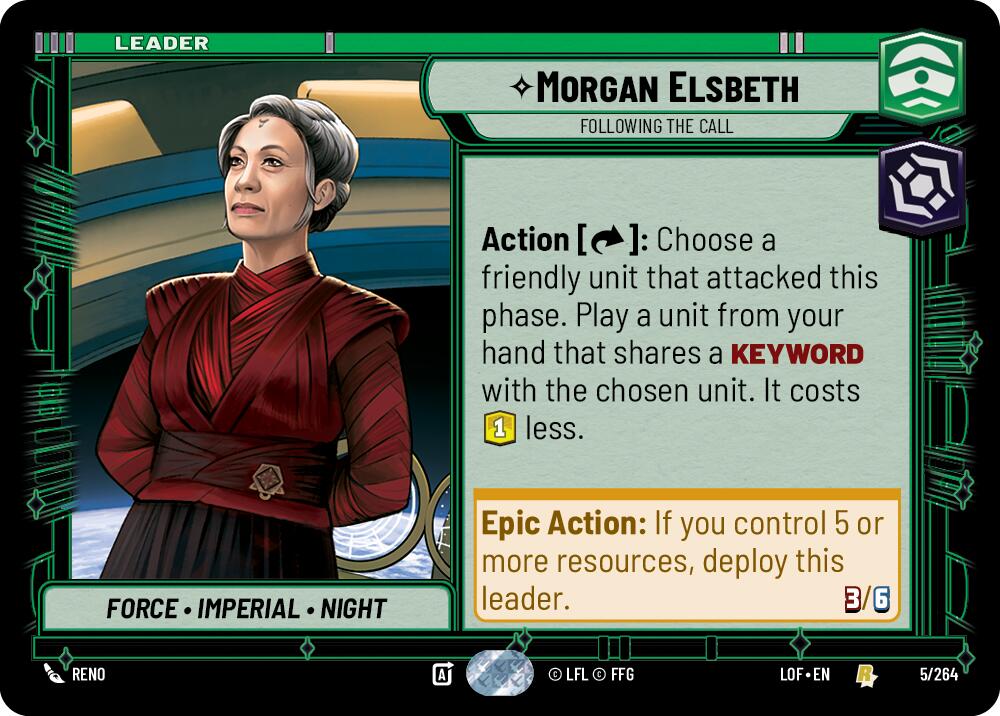 Morgan Elsbeth - Following the Call (005/264) (005/264) [Legends of the Force] | Deep Dive Games St. Marys