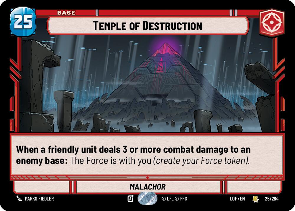 Temple of Destruction (025/264) (025/264) [Legends of the Force] | Deep Dive Games St. Marys