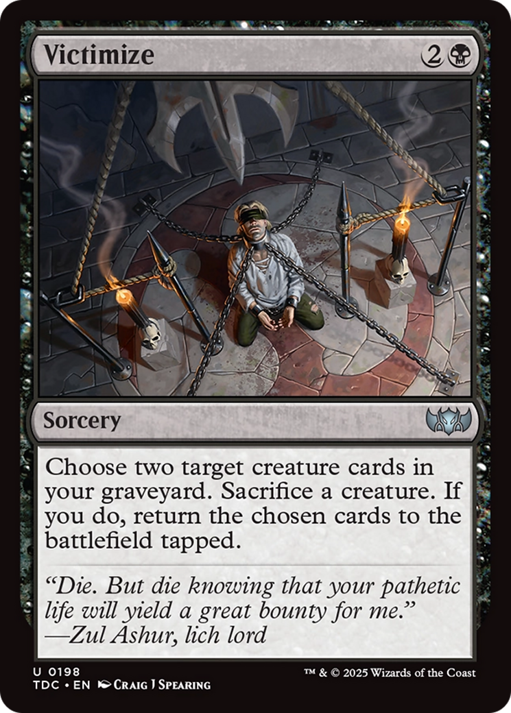 Victimize [Tarkir: Dragonstorm Commander] | Deep Dive Games St. Marys