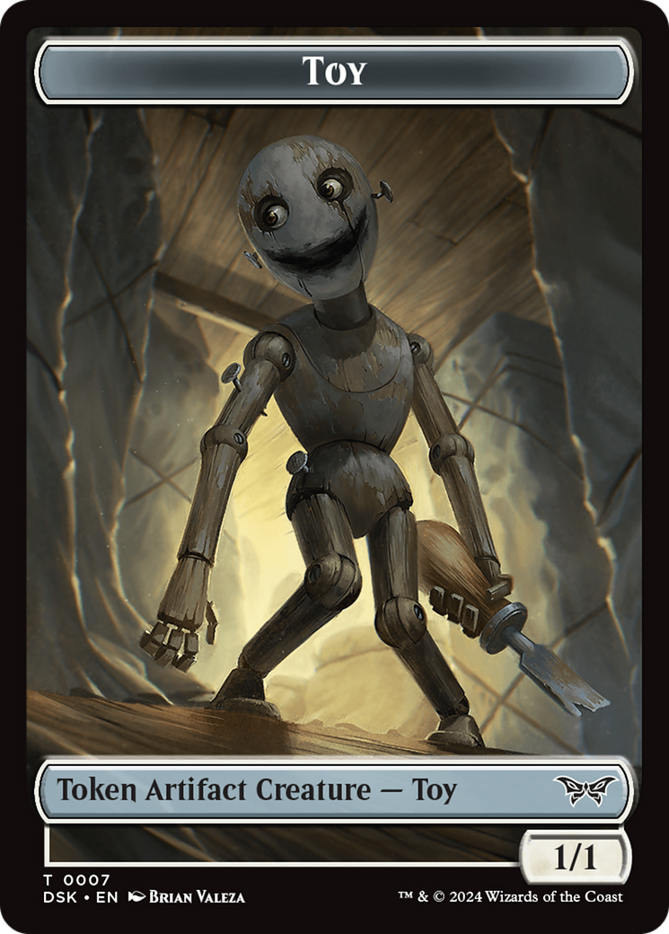 Toy // Treasure Double-Sided Token [Duskmourn: House of Horror Tokens] | Deep Dive Games St. Marys