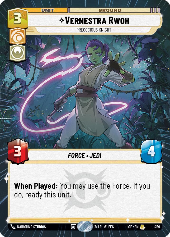 Vernestra Rwoh - Precocious Knight (459) (Hyperspace) (459) [Legends of the Force] | Deep Dive Games St. Marys