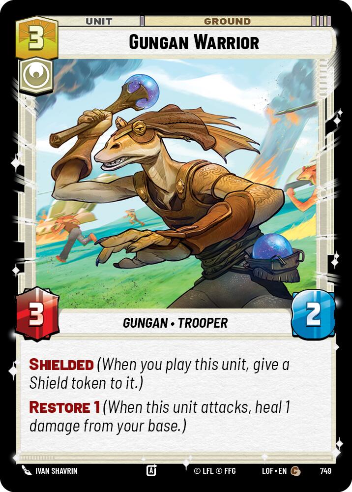 Gungan Warrior (749) (Foil) (749) [Legends of the Force] | Deep Dive Games St. Marys