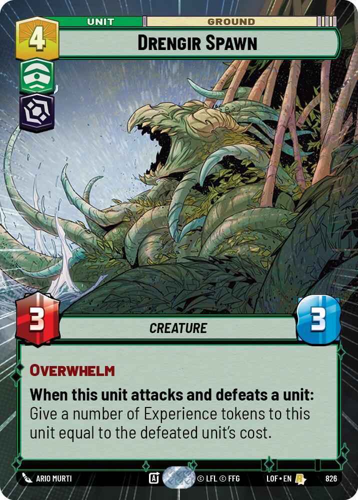Drengir Spawn (826) (Hyperspace Foil) (826) [Legends of the Force] | Deep Dive Games St. Marys