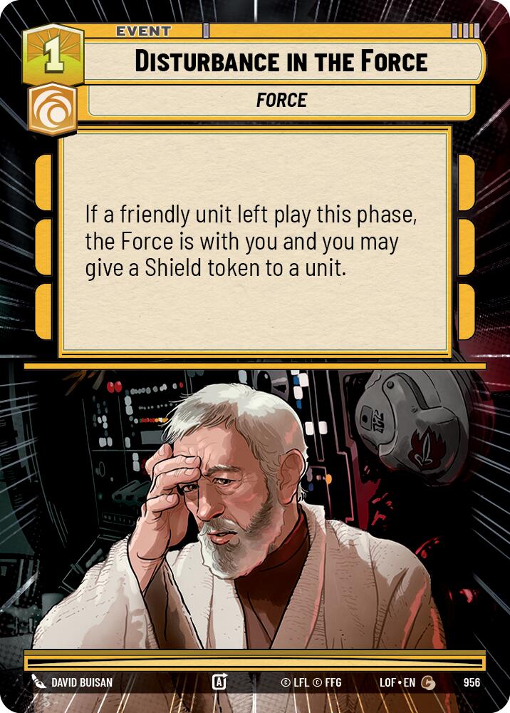 Disturbance in the Force (956) (Hyperspace Foil) (956) [Legends of the Force] | Deep Dive Games St. Marys