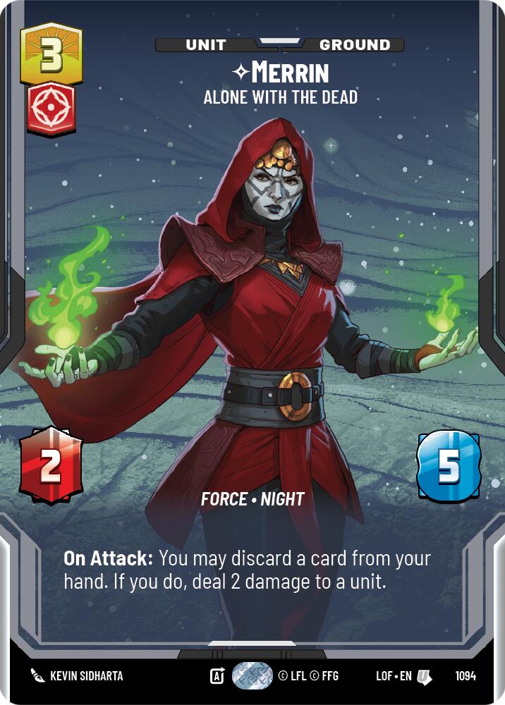 Merrin - Alone with the Dead (1094) (Prestige Foil) (1094) [Legends of the Force] | Deep Dive Games St. Marys