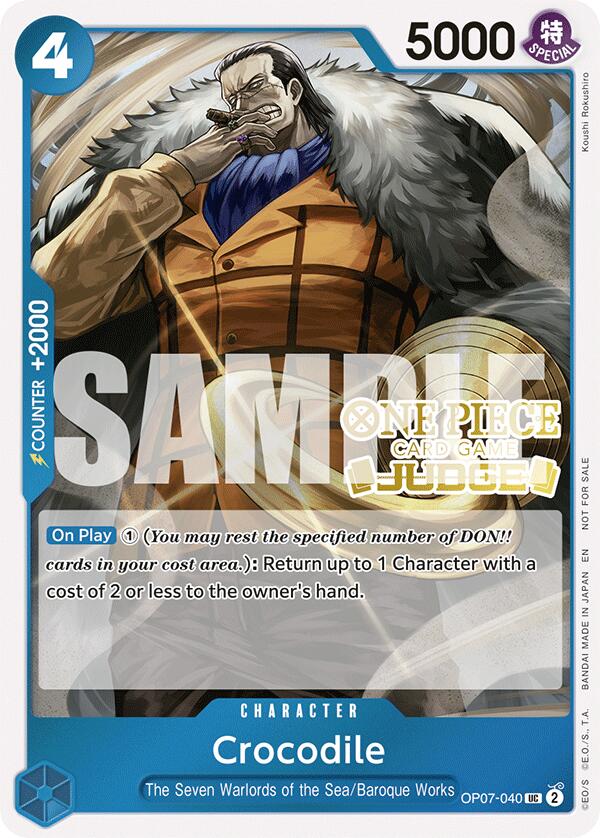 Crocodile (Judge Pack Vol. 6) [One Piece Promotion Cards] | Deep Dive Games St. Marys