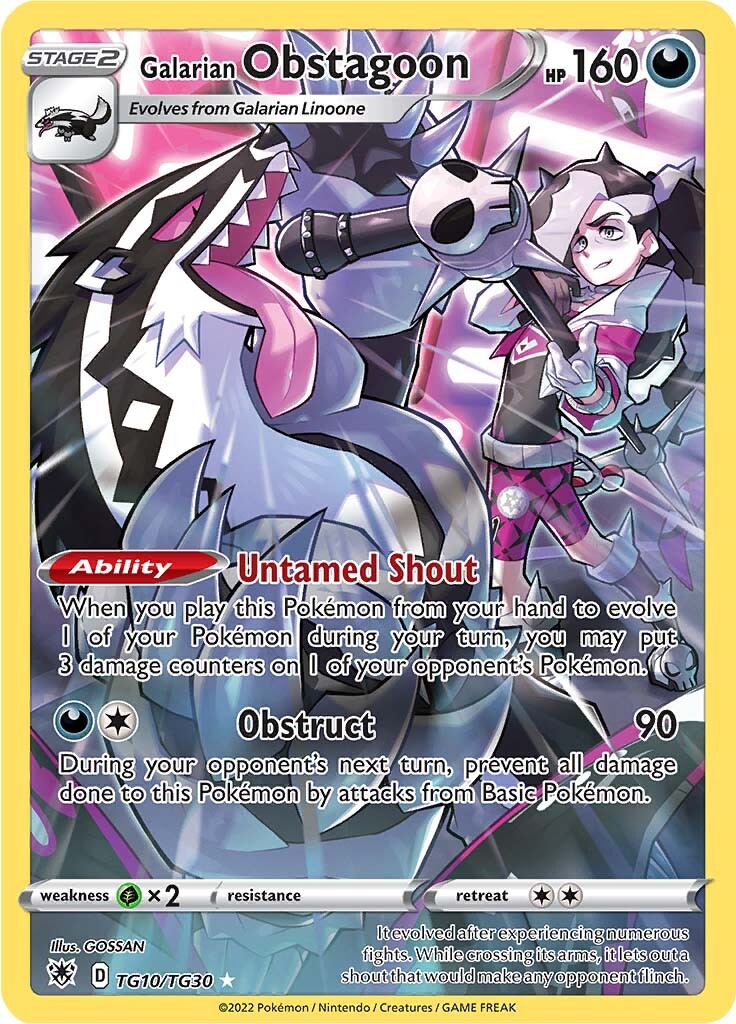 Galarian Obstagoon (TG10/TG30) [Sword & Shield: Astral Radiance] | Deep Dive Games St. Marys