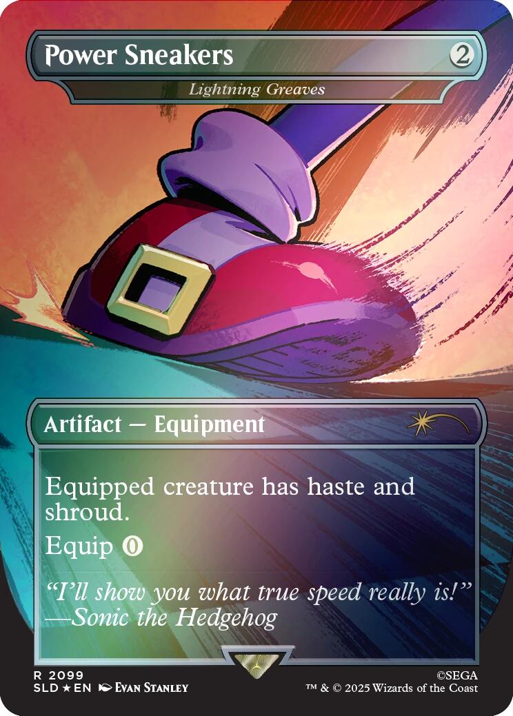 Power Sneakers - Lightning Greaves (Rainbow Foil) [Secret Lair Drop Series] | Deep Dive Games St. Marys