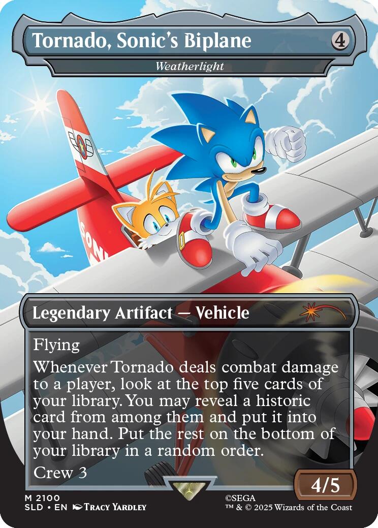 Tornado, Sonic's Biplane - Weatherlight [Secret Lair Drop Series] | Deep Dive Games St. Marys