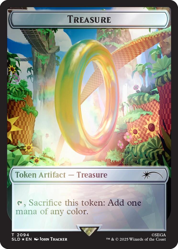 Treasure Token (2094) (Rainbow Foil) [Secret Lair Drop Series] | Deep Dive Games St. Marys