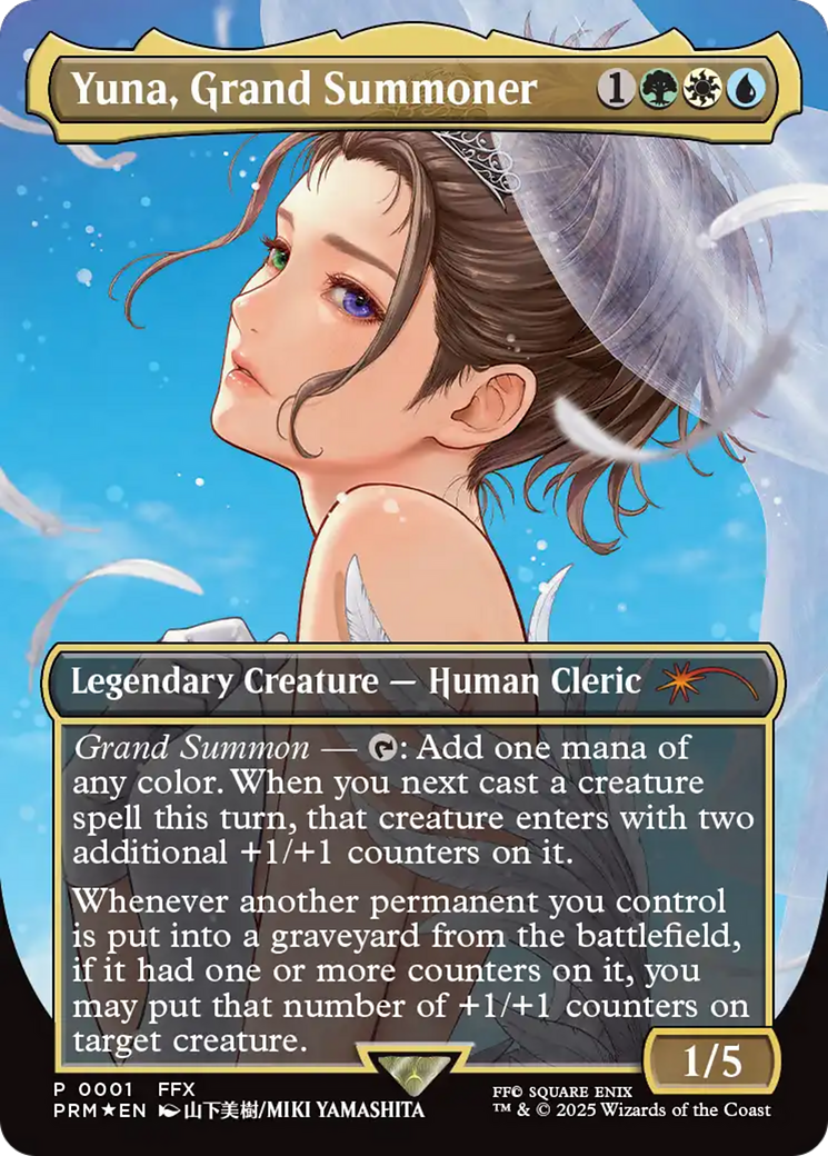 Yuna, Grand Summoner (Borderless) [Wizards Play Network 2025] | Deep Dive Games St. Marys