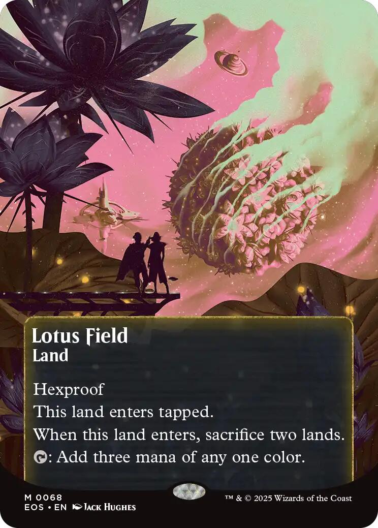 Lotus Field (0068) (Borderless) [Edge of Eternities: Stellar Sights] | Deep Dive Games St. Marys