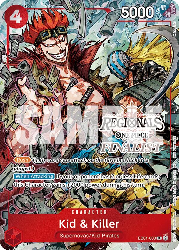 Kid & Killer (Offline Regional Finalist Card Set 2025 Vol.2) [One Piece Promotion Cards] | Deep Dive Games St. Marys