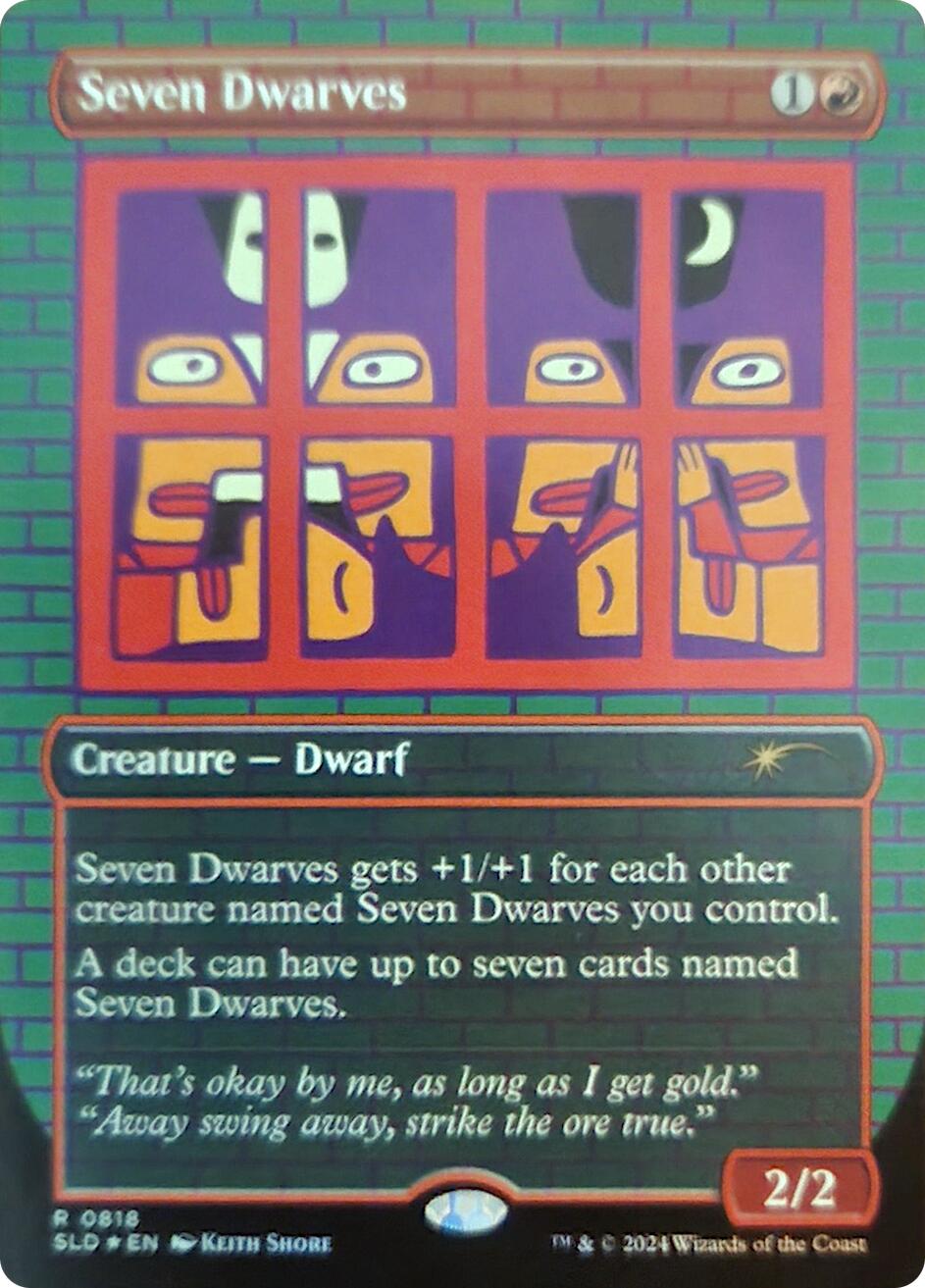 Seven Dwarves (0818) (Rainbow Foil) [Secret Lair Drop Series] | Deep Dive Games St. Marys
