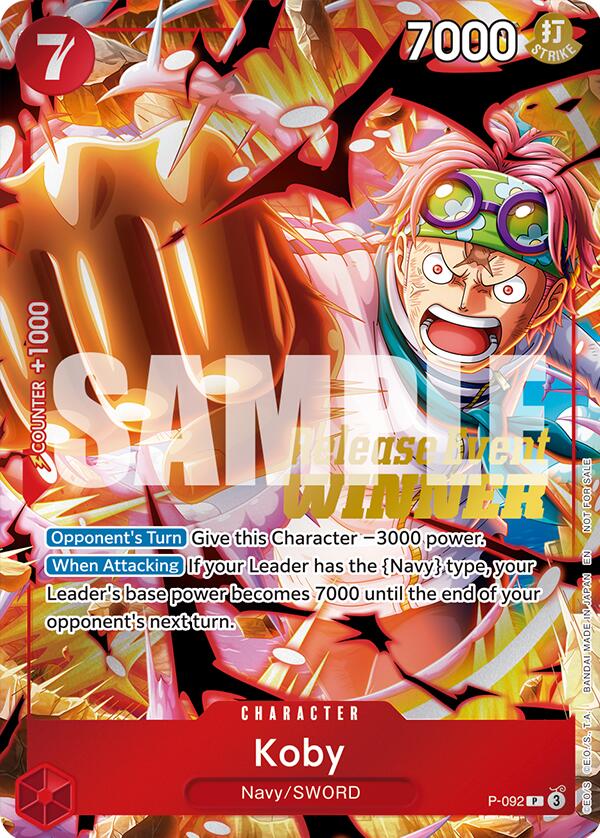 Koby (OP12 Release Event Winner) [One Piece Promotion Cards] | Deep Dive Games St. Marys