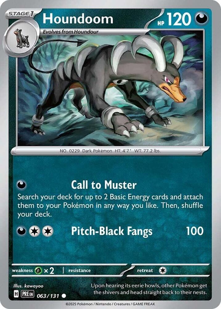 Houndoom (063/131) [Scarlet & Violet: Prismatic Evolutions] | Deep Dive Games St. Marys