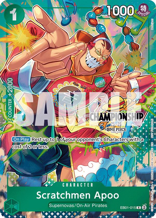Scratchmen Apoo (CS 25-26 Celebration Pack) [One Piece Promotion Cards] | Deep Dive Games St. Marys