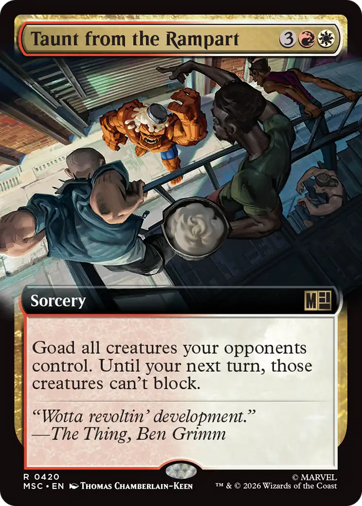 Taunt from the Rampart (Extended Art) [Marvel Super Heroes Commander] | Deep Dive Games St. Marys