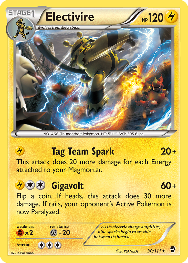 Electivire (30/111) [XY: Furious Fists] | Deep Dive Games St. Marys