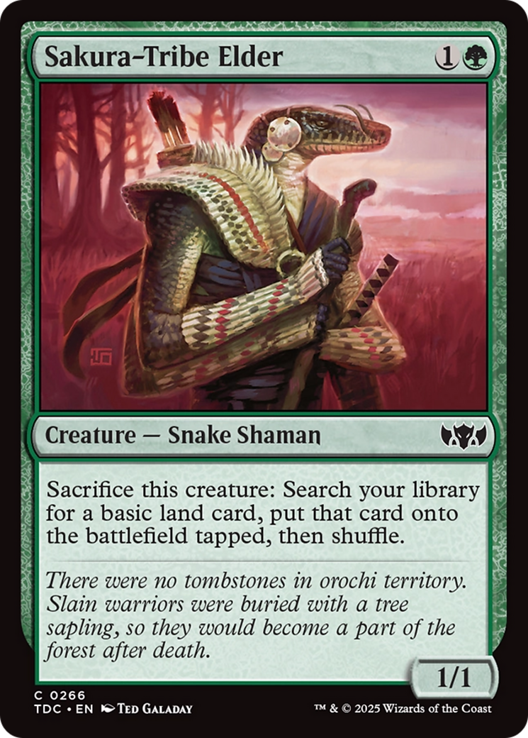 Sakura-Tribe Elder [Tarkir: Dragonstorm Commander] | Deep Dive Games St. Marys