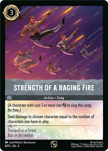Strength of a Raging Fire (8/P3) [Promo Cards] | Deep Dive Games St. Marys