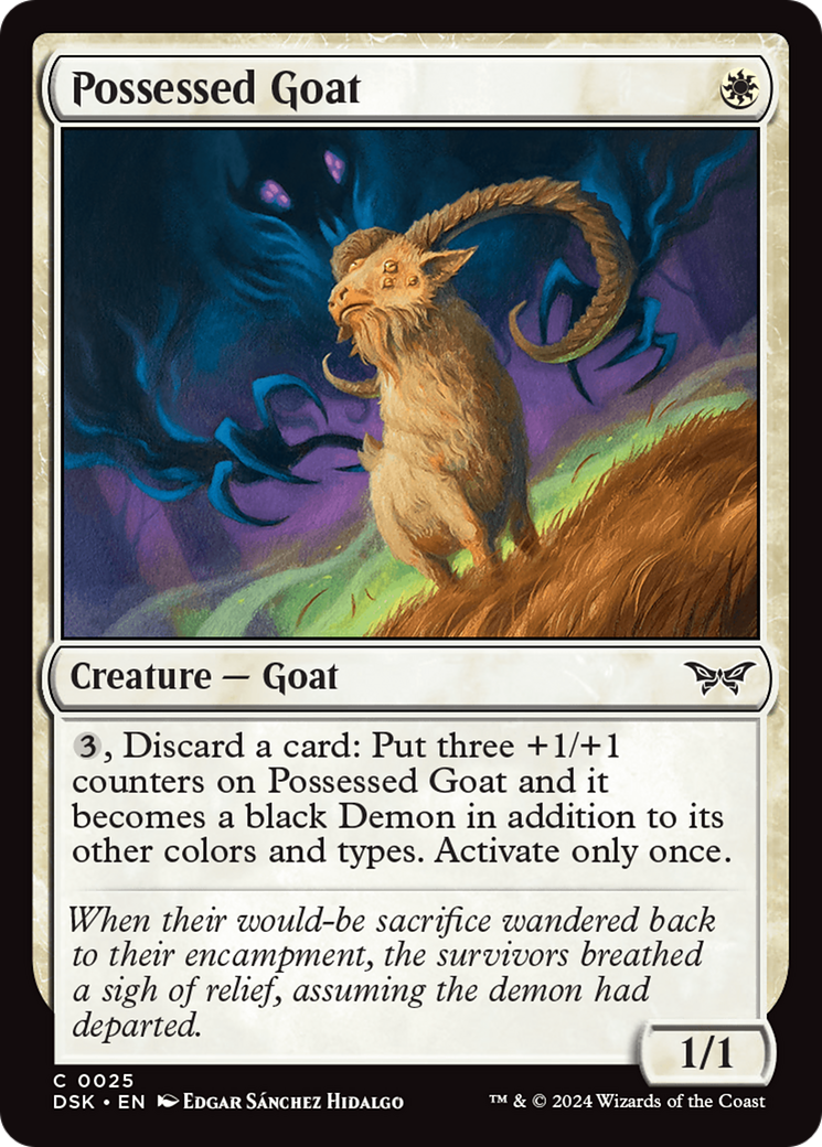 Possessed Goat [Duskmourn: House of Horror] | Deep Dive Games St. Marys