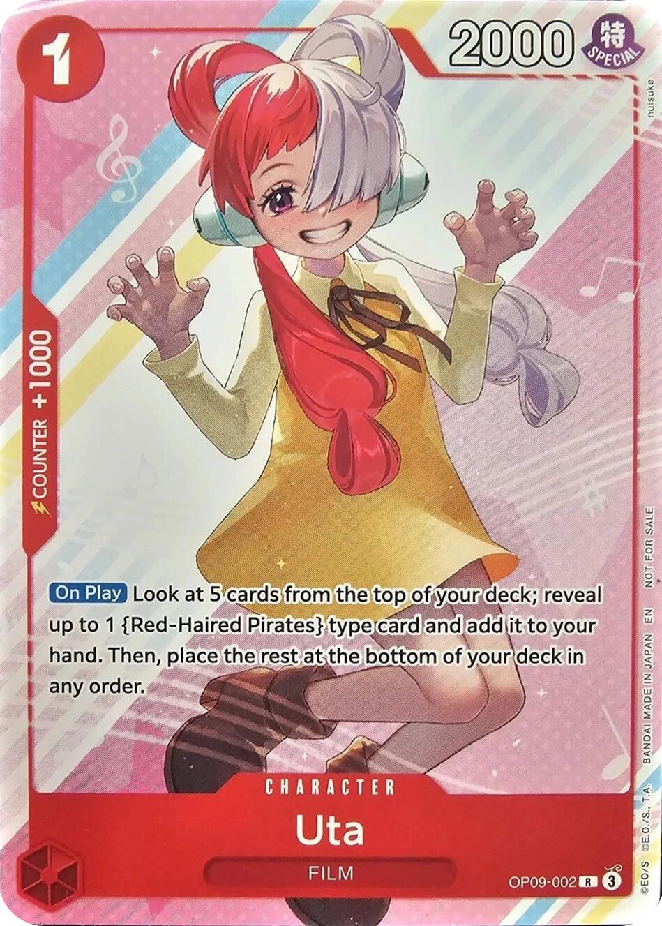 Uta (Welcome Pack Vol. 2) [One Piece Promotion Cards] | Deep Dive Games St. Marys