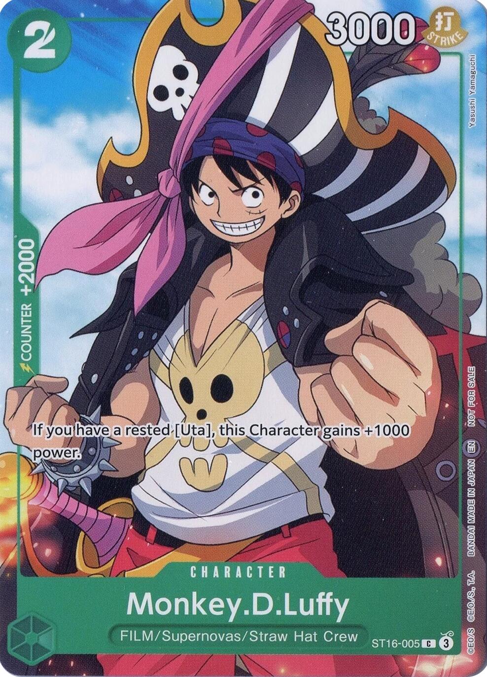Monkey.D.Luffy (Welcome Pack Vol. 2) [One Piece Promotion Cards] | Deep Dive Games St. Marys