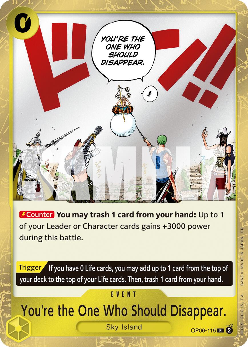 You're the One Who Should Disappear (Reprint) [Premium Booster -The Best- Vol. 2] | Deep Dive Games St. Marys