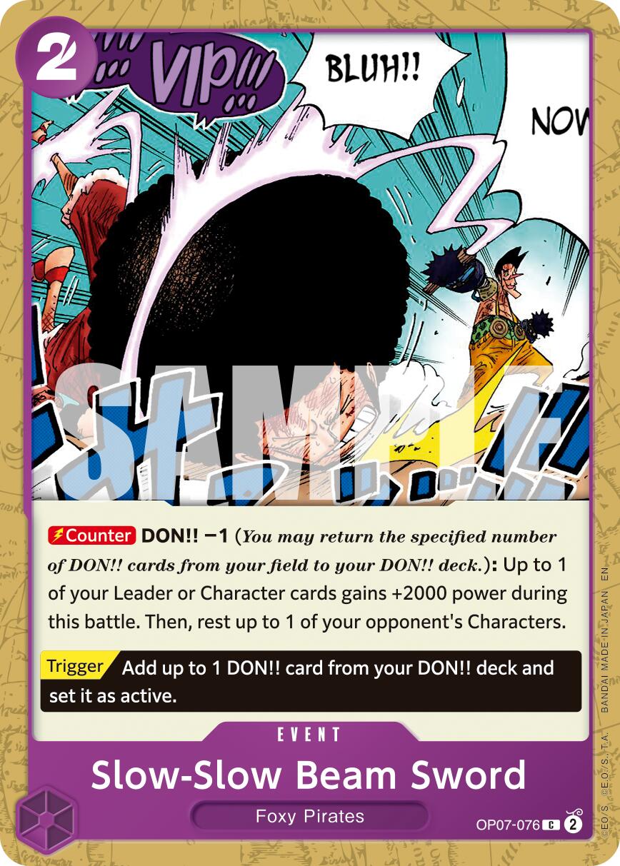 Slow-Slow Beam Sword (Reprint) [Premium Booster -The Best- Vol. 2] | Deep Dive Games St. Marys