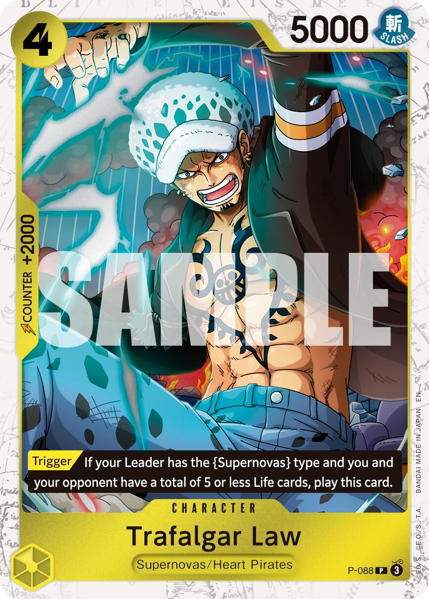 Trafalgar Law (P-088) (Pirate Foil) [Premium Booster -The Best- Vol. 2] | Deep Dive Games St. Marys