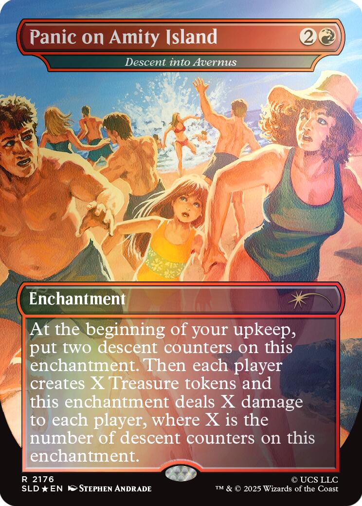 Panic on Amity Island - Descent into Avernus (Rainbow Foil) [Secret Lair Drop Series] | Deep Dive Games St. Marys