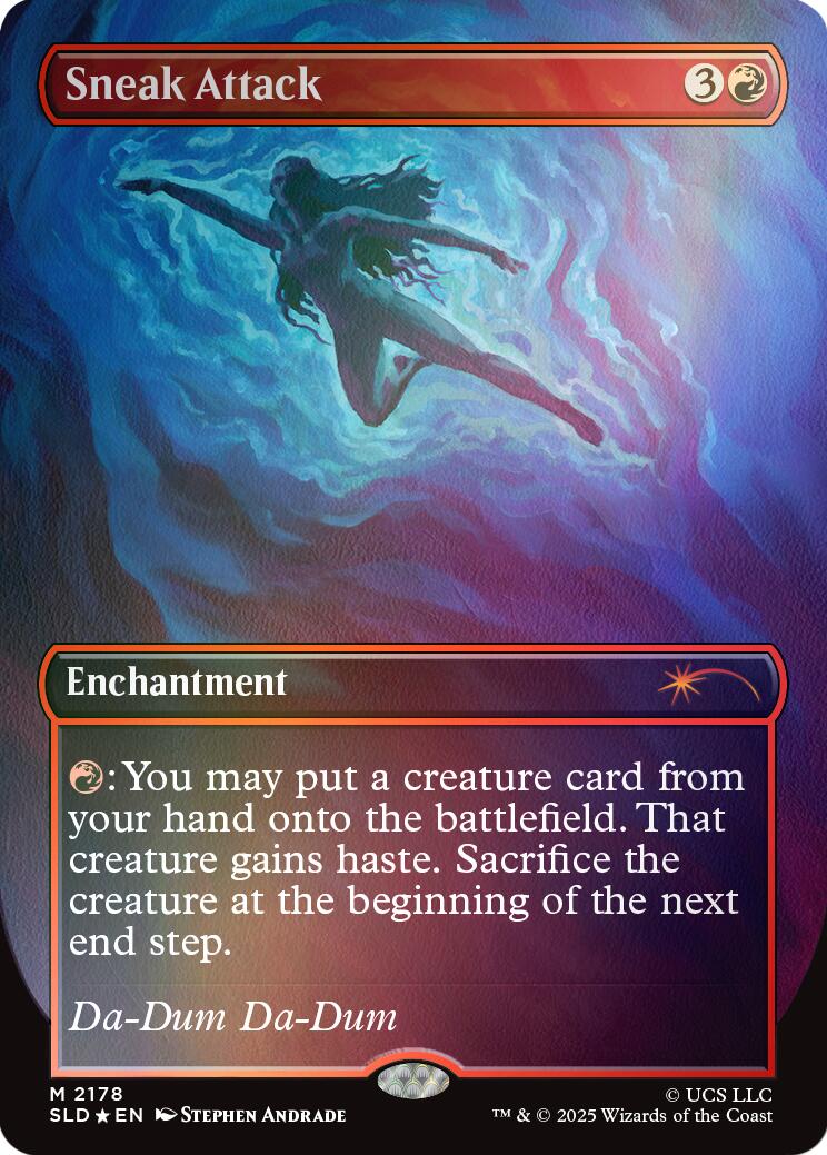 Sneak Attack (Rainbow Foil) [Secret Lair Drop Series] | Deep Dive Games St. Marys