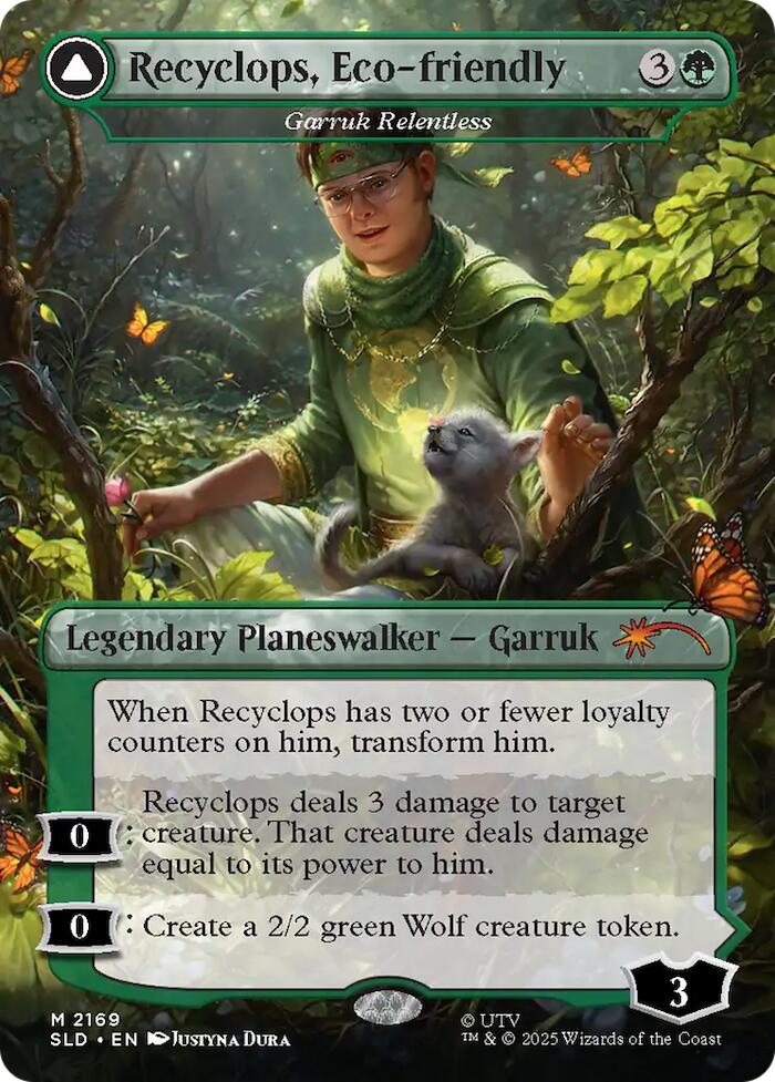 Recyclops, Eco-friendly - Garruk Relentless [Secret Lair Drop Series] | Deep Dive Games St. Marys